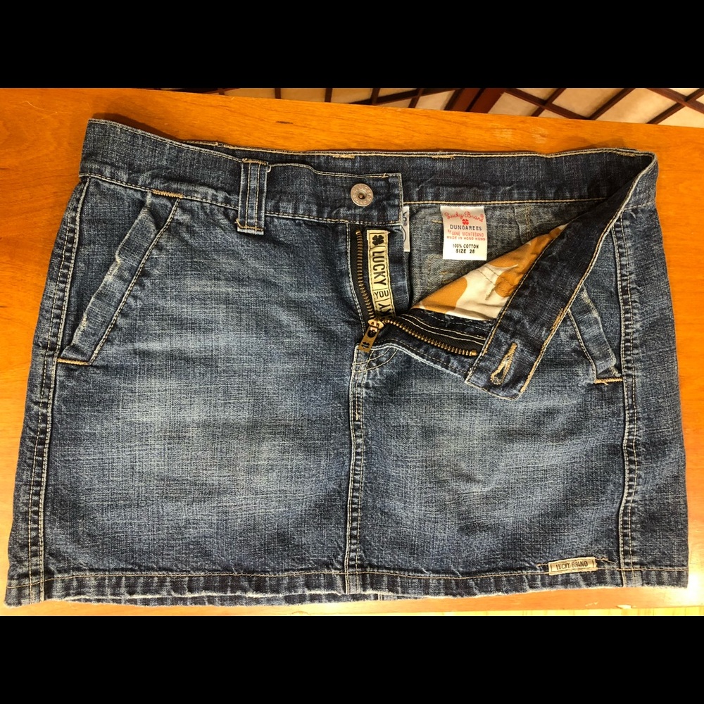 Lucky brand jean skirt